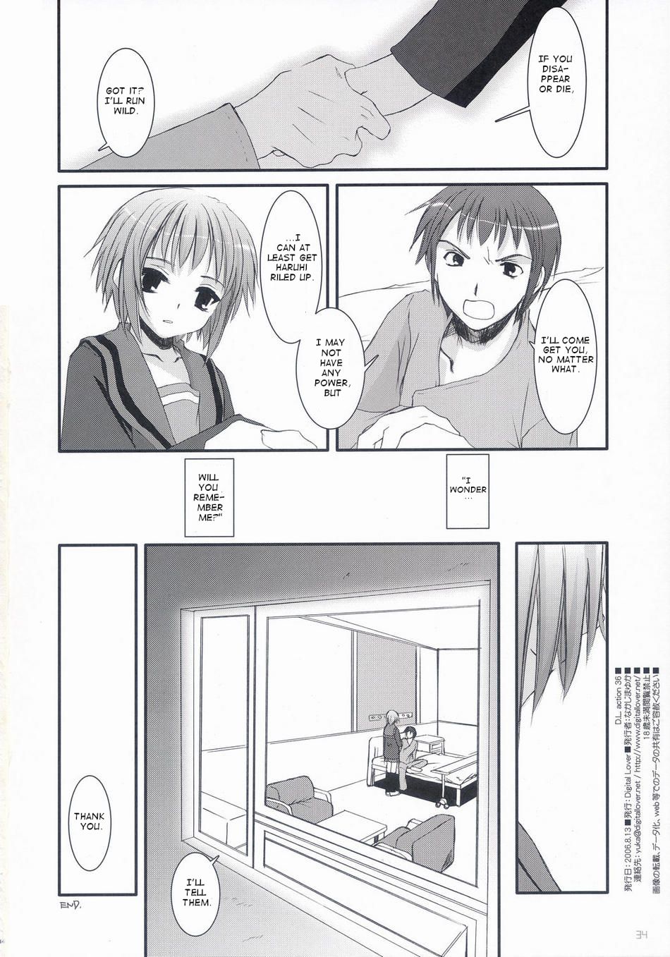 (C70) [Digital Lover (Nakajima Yuka)] D.L. Action 36 X-Rated (The Melancholy of Haruhi Suzumiya) [English] page 33 full