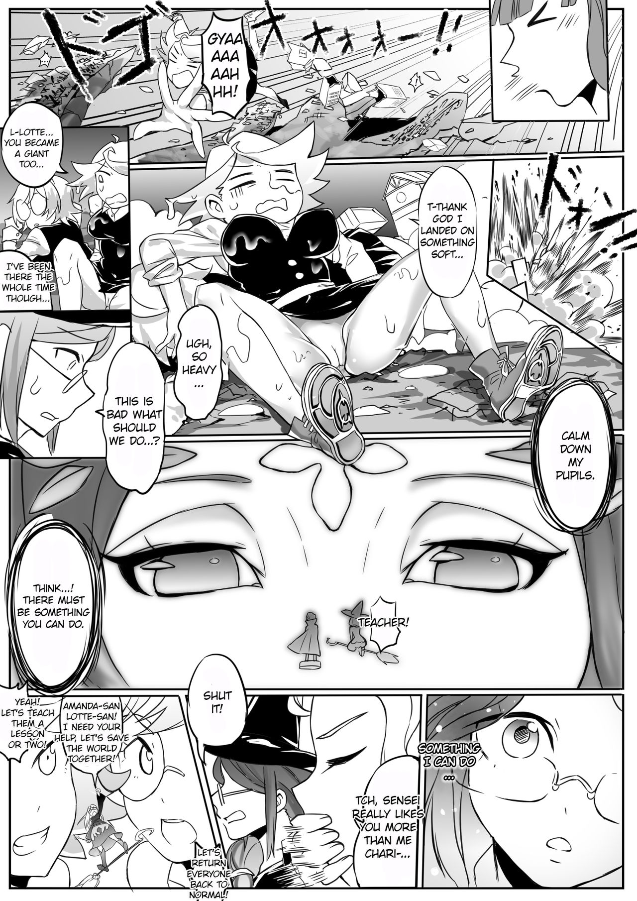 [Ting Fong Jiu Si Yu (Nikaidou Keita)] Kyodai Majo Chuuihou (Little Witch Academia) [English] [EroGPx] [Incomplete] page 11 full