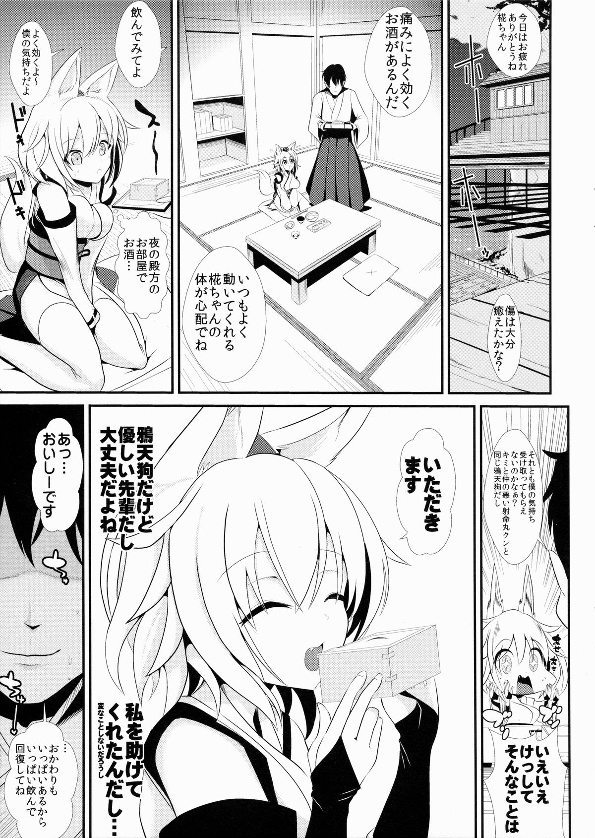 (Tengu-sama no Oshigoto 6) [Haitokukan (Haitokukan)] Touhou Deisuikan 3 Inubashiri Momiji (Touhou Project) page 4 full