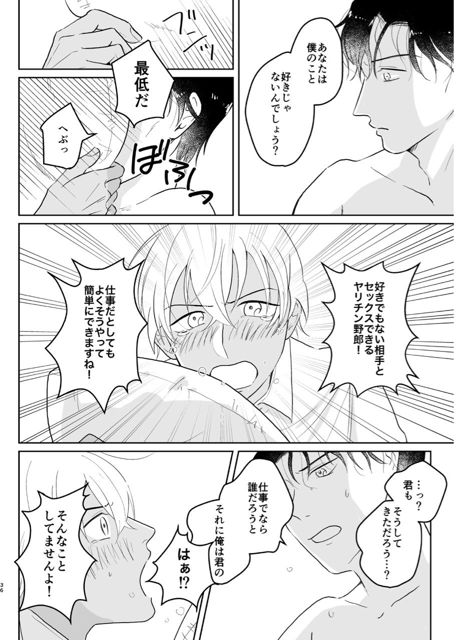 (Chou Himitsu no Ura Kagyou 2019) [Tori Sankaku (Piyodo)] Kore wa Shigoto Janai (Meitantei Conan) page 35 full