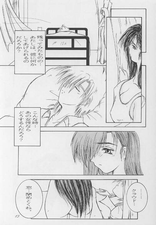 (C57) [12KAFFEINS (Shidaka Akikuni)] Kanojo wa, Sore o Gamandekinai (Final Fantasy VII) page 14 full