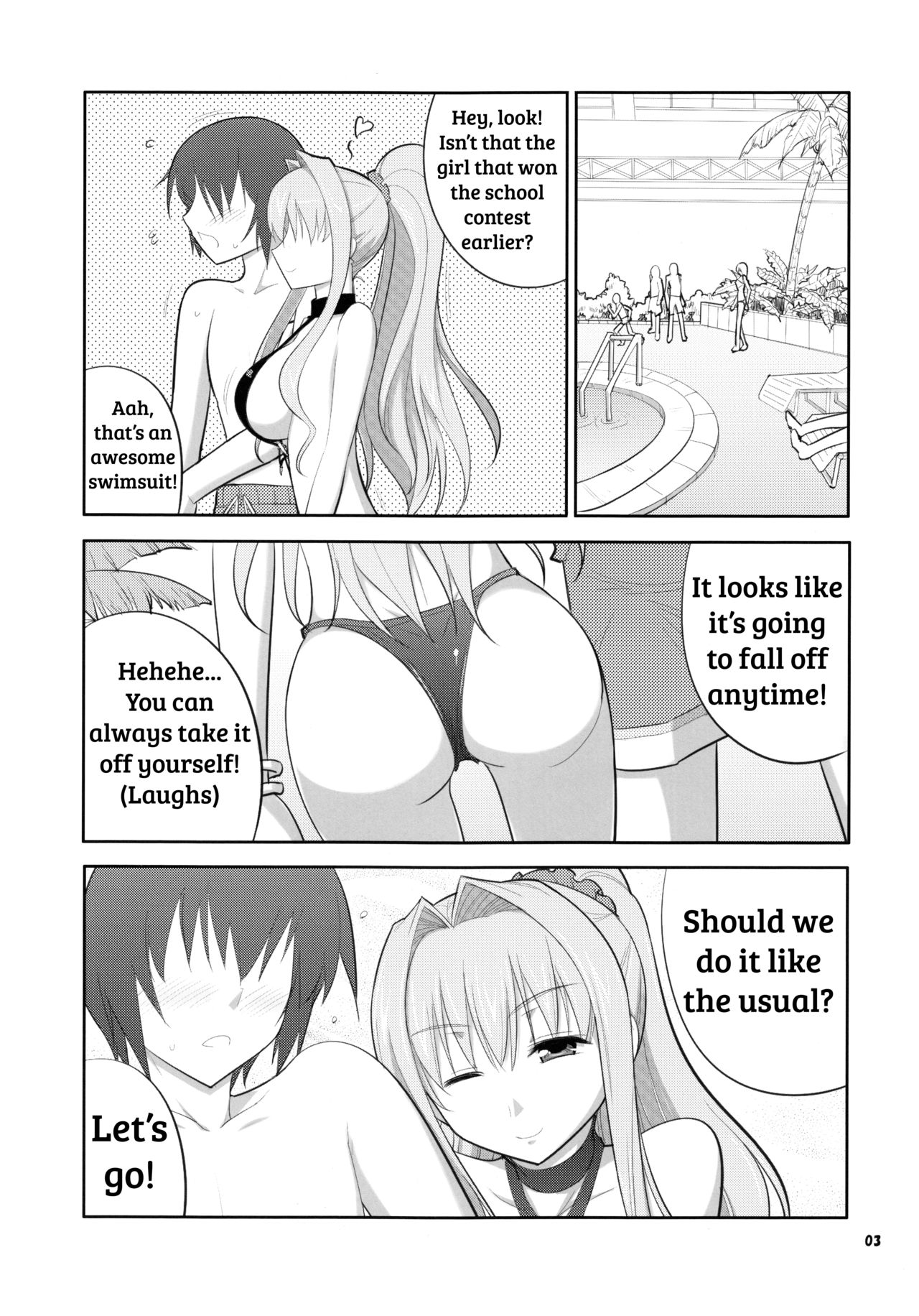 (C84) [Datenshi no Ana (Decarabia)] Soubi > Abunai Mizugi | Dangerous Swimsuit (D.C.III ~Da Capo III~) [English] [shakuganexa] page 2 full