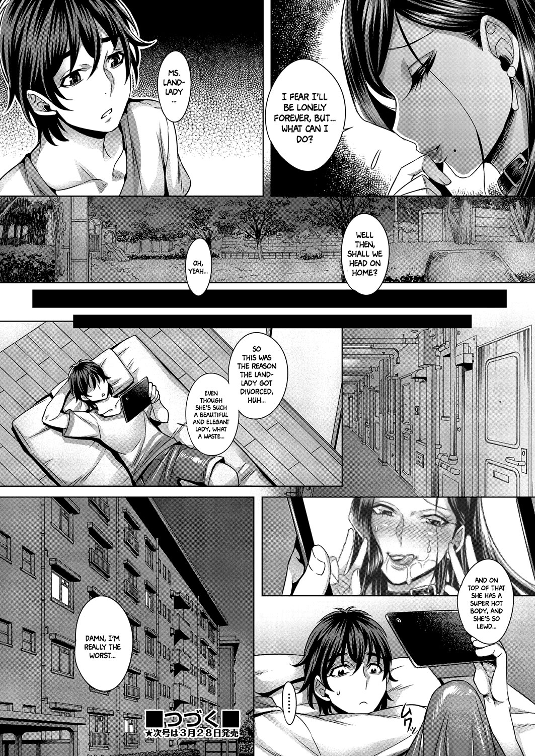 [Momofuki Rio] Junyoku Kaihouku 1-goushitsu (COMIC AUN 2017-04) [English] =White Symphony= [Digital] page 24 full