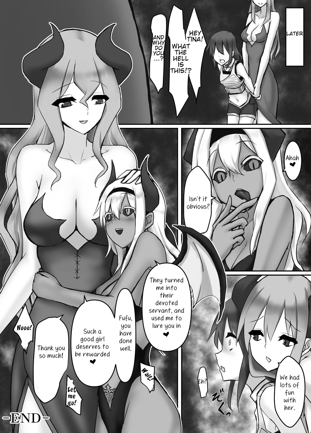 [Intondou (Stealth Moko)] Jingai Lez Rape ~Succubus Hen~ [English] {Ogodei-Khan} page 32 full