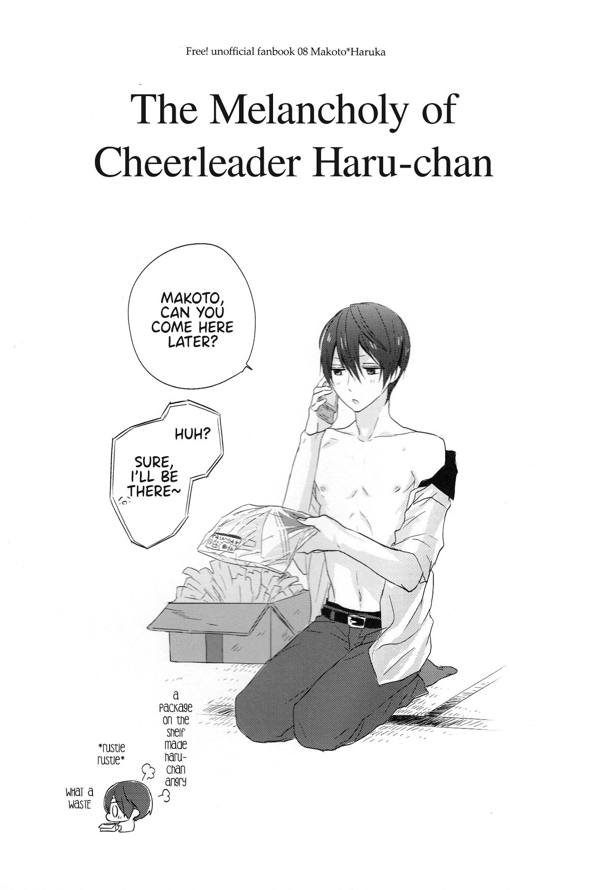 (Renai Endorphin 2) [Sneeeze (Kubu)] Cheer Haru-chan no Yuutsu | The Melancholy of Cheerleader Haru-chan (Free!) [English] {Anneioux} page 2 full