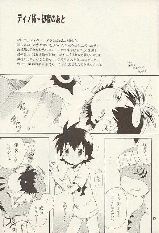 (LOVEx2 Monket!) [KuruGuru DNA (Hoshiai Hilo)] Tennen Douhou Kyuuden Enkinhou No Sho (Digimon Frontier) page 22 full