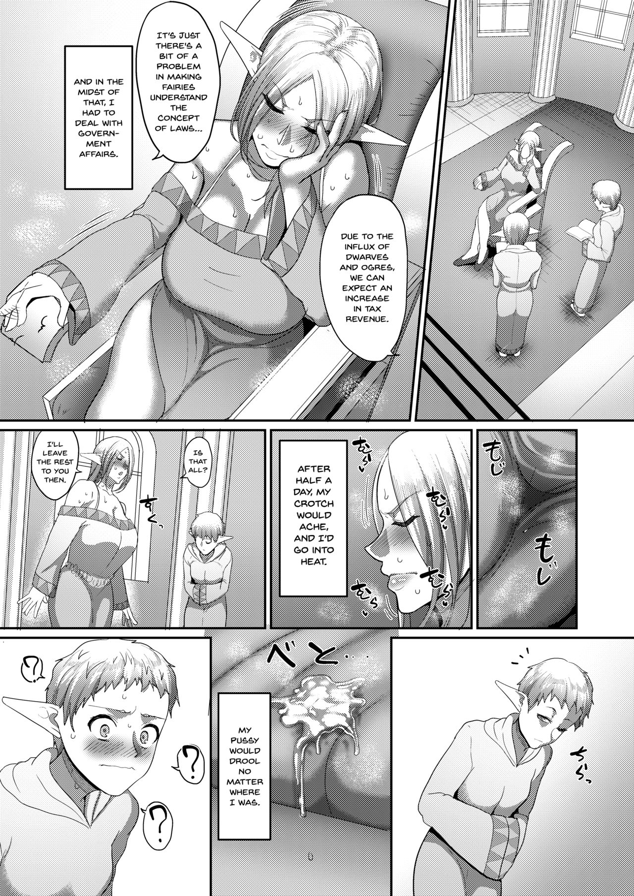 [B.B.T.T. (Yamamoto Zenzen)] Takabisha Elf Kyousei Konin!! 4 | Force Married With A Haughty Elf! 4 [English] {Doujins.com} [Digital] page 5 full