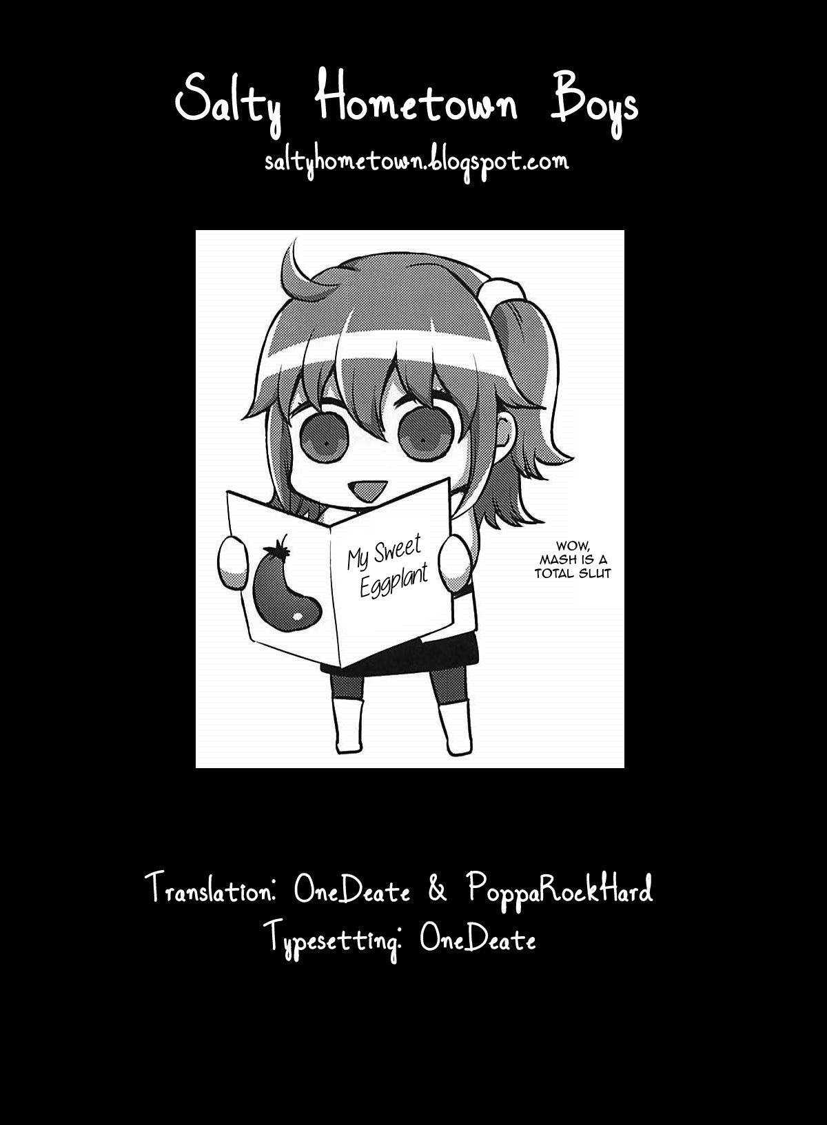 (COMIC1☆11) [liz project (Miyamoto Liz)] Watashi no Kawaii Nasubi-chan | My Sweet Eggplant (Fate/Grand Order) [English] [Salty Hometown Boys] page 19 full