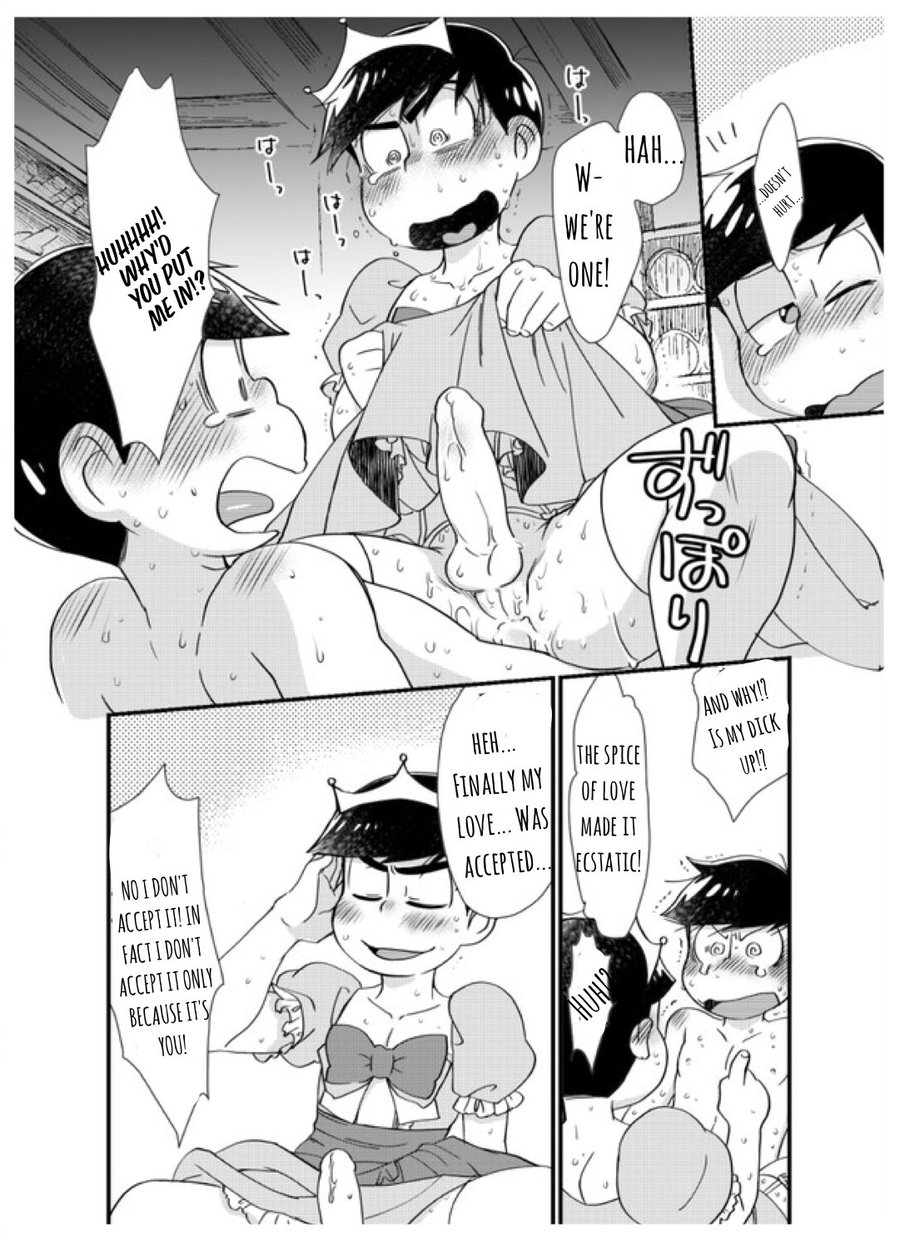 (Osoroi no Koi dakara 2) [MatsuCha. (Maccha)] Ouji-sama! Chou Nigete! | Prince! Hurry and Run! (Osomatsu-san) [English] page 9 full