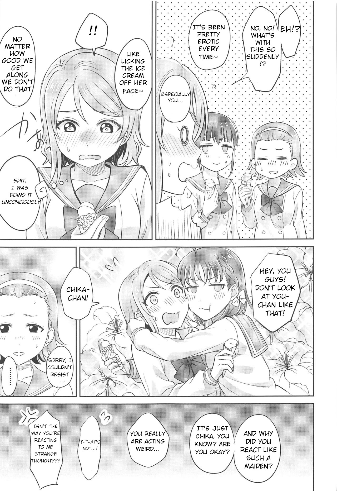 [Mushiyaki!! (Kanbayashi Makoto)] YOU CHIKA XOXO (Love Live! Sunshine!!) [English] page 6 full