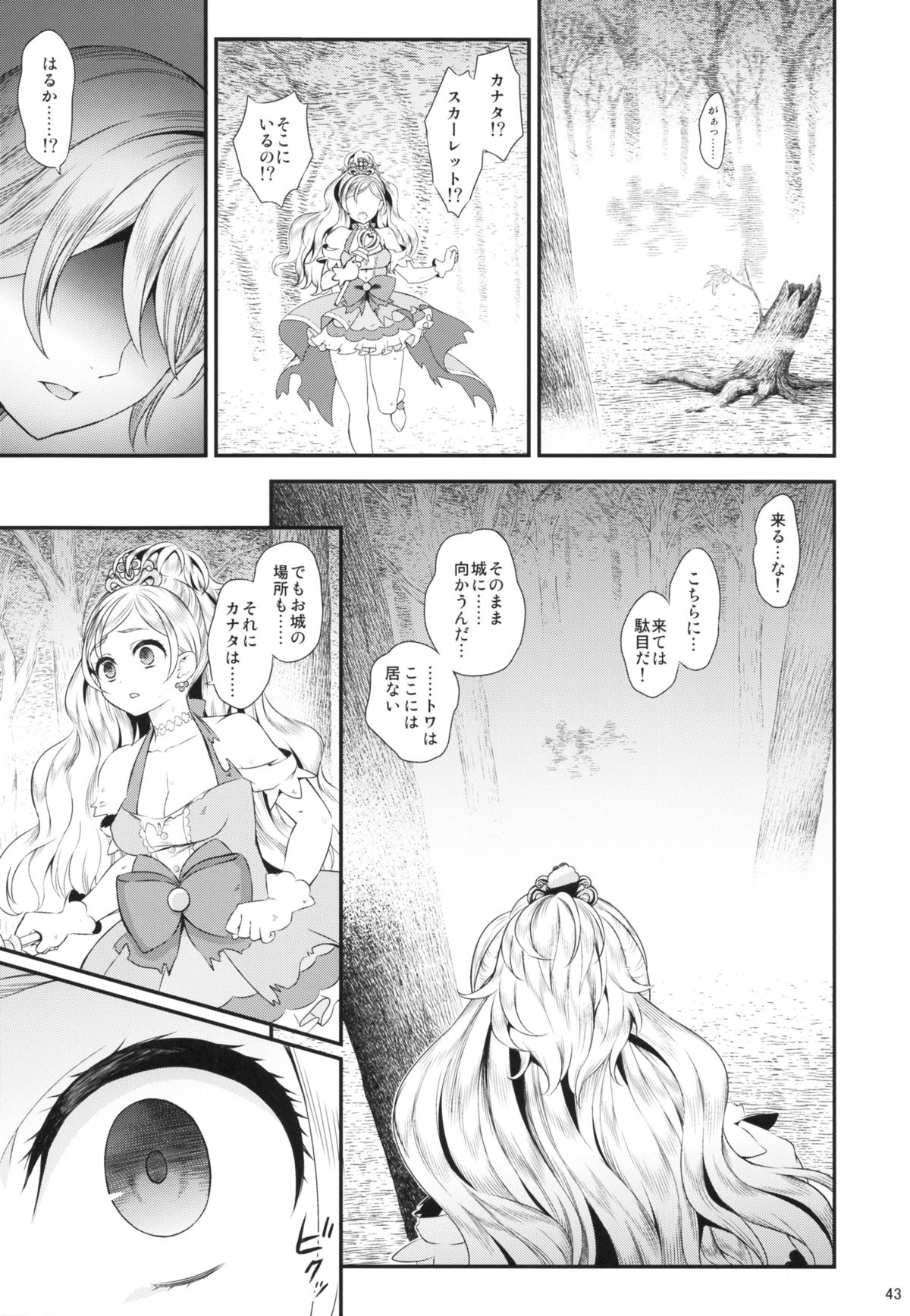 (C88) [Yamada Ichizoku. (Fukurokouji, Mokyu)] Seidorei Senki (Go! Princess PreCure) page 43 full