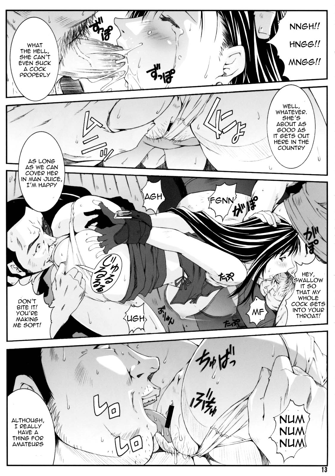 (C72) [Ruki Ruki EXISS (Fumizuki Misoka)] FF Naburu I (Final Fantasy VII) [English] =LWB= page 14 full