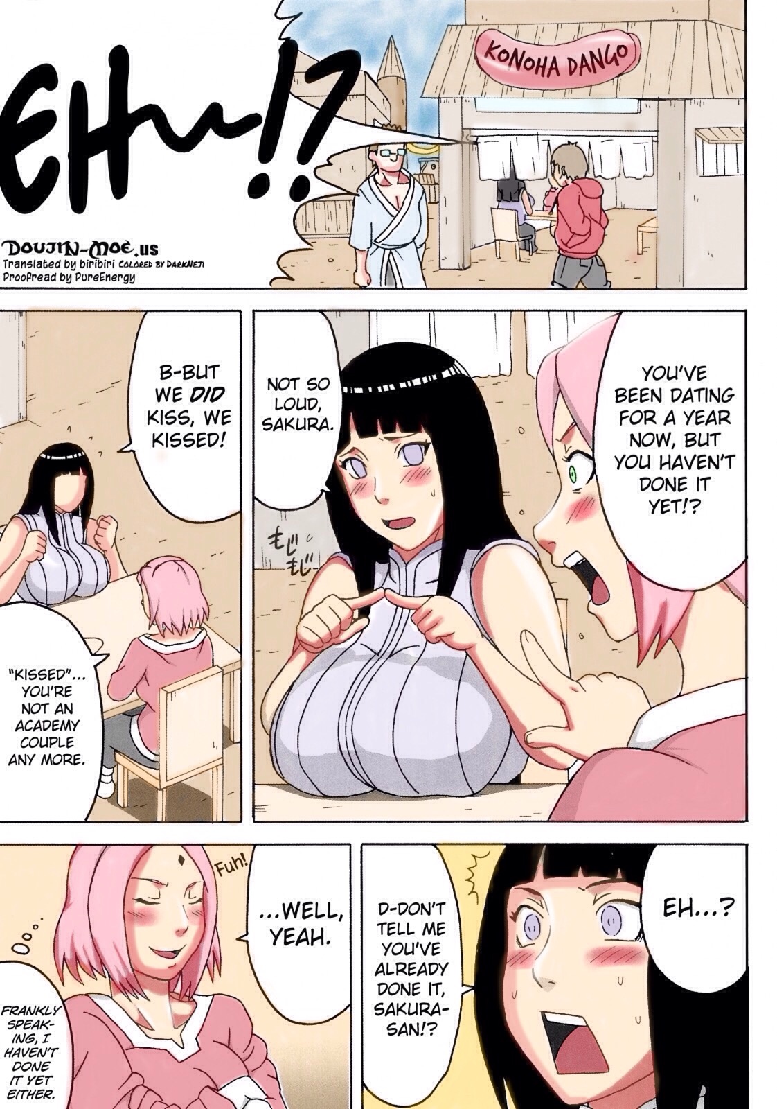 (Tora Matsuri 2015) [NARUHO-Dou (Naruhodo)] NaruHina (NARUTO) [English] {doujin-moe.us} [Colorized] page 2 full