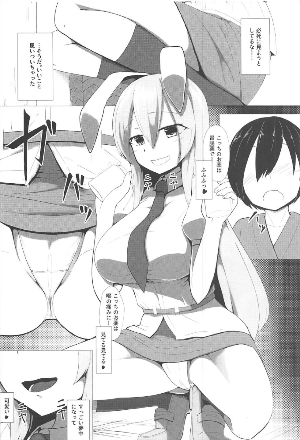 (C92) [Denki Biribiri] Udonge Onee-chan ni Shiboraretai! (Touhou Project) page 3 full