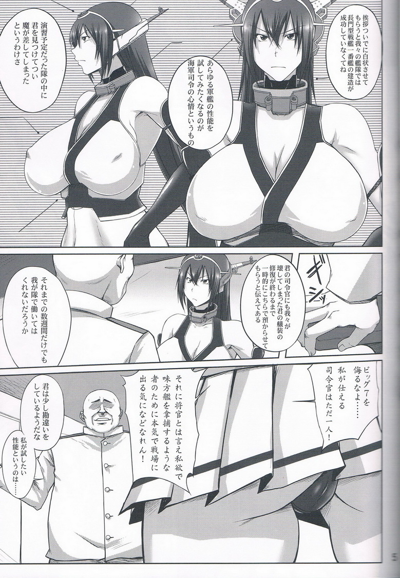(C85) [Kikuya (Kimura Naoki)] Senkan Nagato Inranka Kaishuu (Kantai Collection) page 4 full