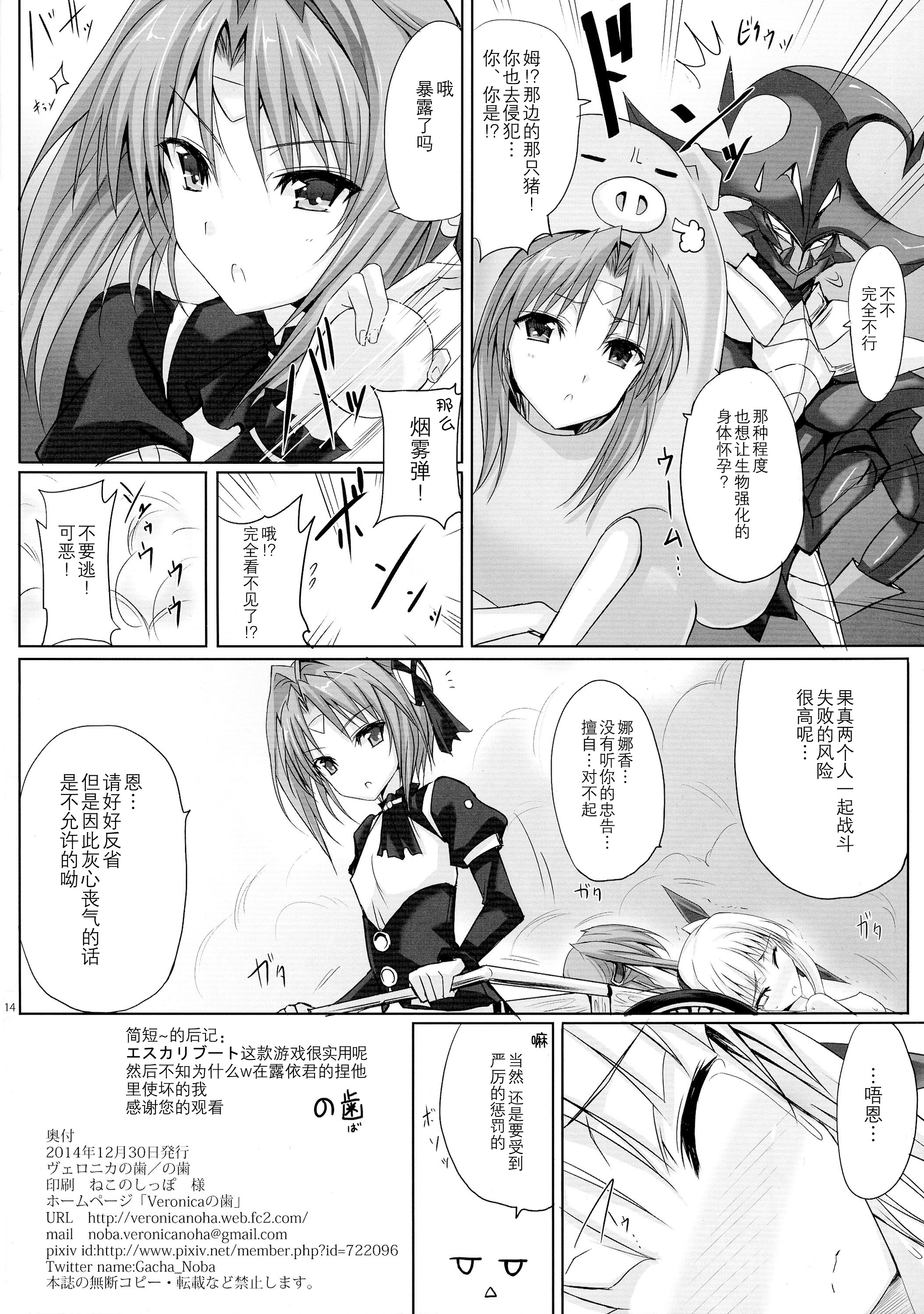 (C87) [Veronica no Ha (Noba)] Haiboku×2 (Beat Angel Escalayer) [Chinese] [脸肿汉化组] page 15 full