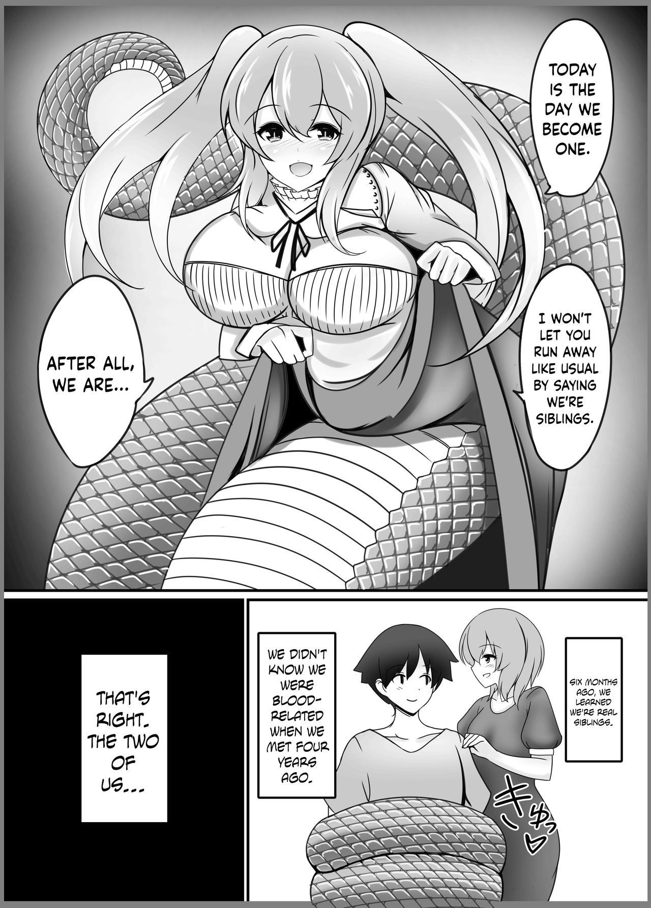 [Tanukine (Nekoro Tanuki)] A Lamia's Tail Ties the Knot [English] {Hennojin} [Digital] page 4 full