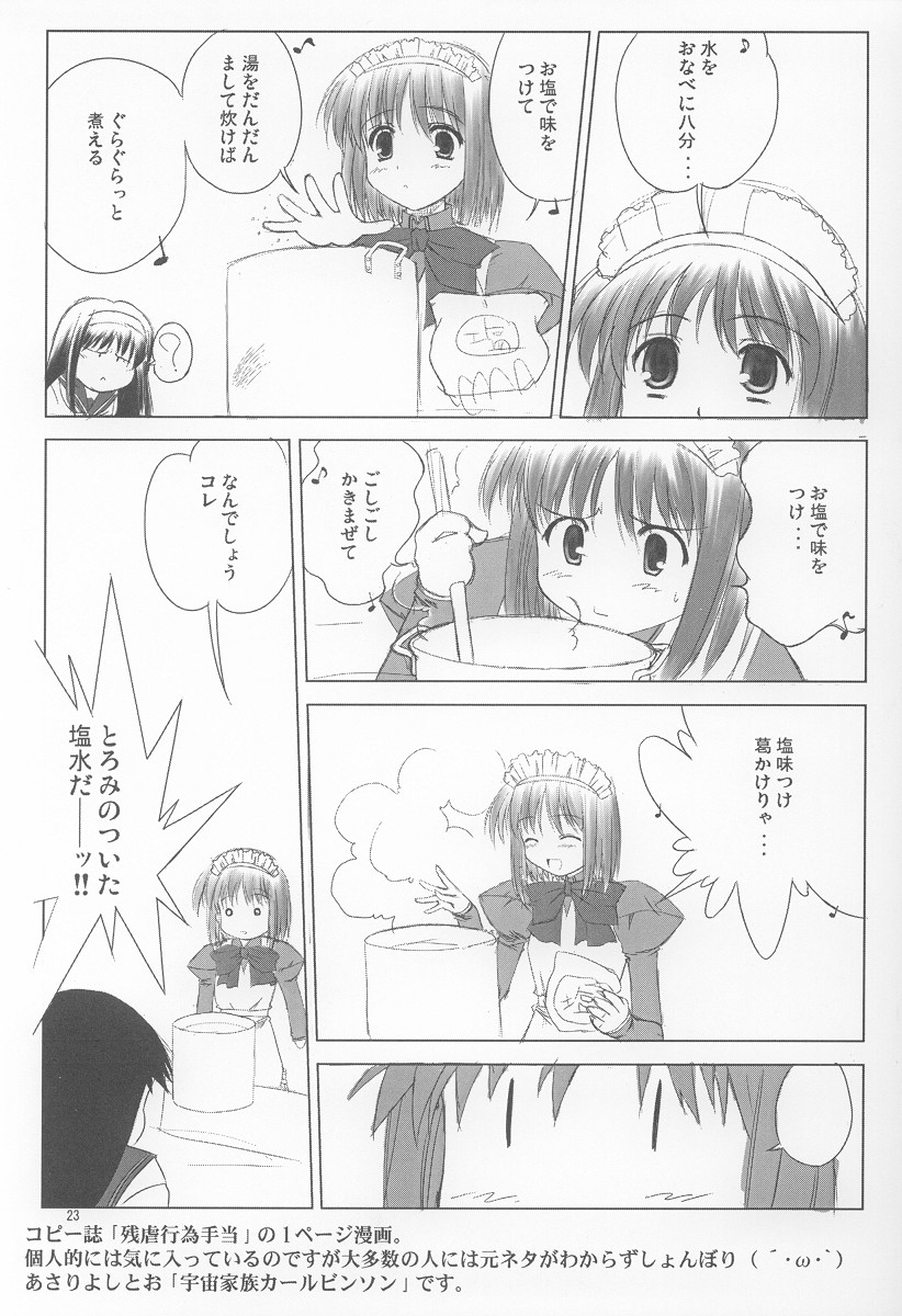 (C69) [Zangyaku Koui Teate (Nasake Muyou)] Garasu no Tsuki (Tsukihime) page 22 full