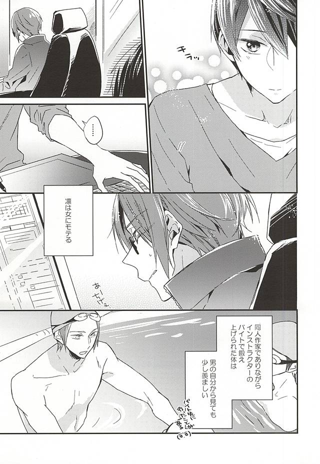 (Renai Endorphin 3) [LAPISLAZULI*** (Aoi Tomomi)] Itoshi no Kare wa (Doujinshi) Insatsujo no Denwaban (Free!) page 2 full