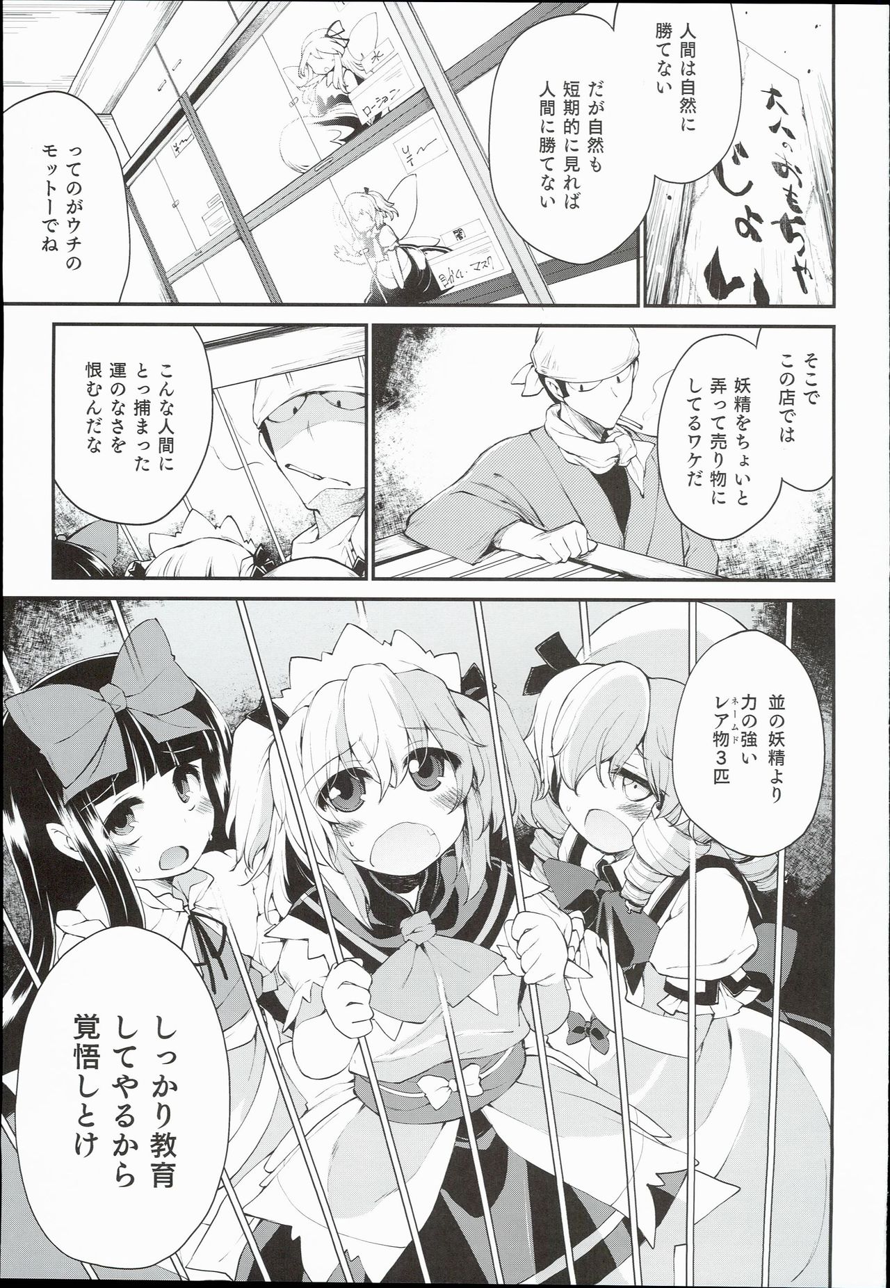 (C90) [IncluDe (Foolest)] SLS! Kawaii Yousei o Onahole ni Shiyou (Touhou Project) page 3 full