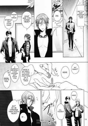 (Renai Jaws 3) [ANCOCOCO (Sakura Hitsuji)] Hatsukoi niwa Ribbon o Kakete | Tying a ribbon on a first love (Free!) [English] [Carrot-Bunny] - page 12