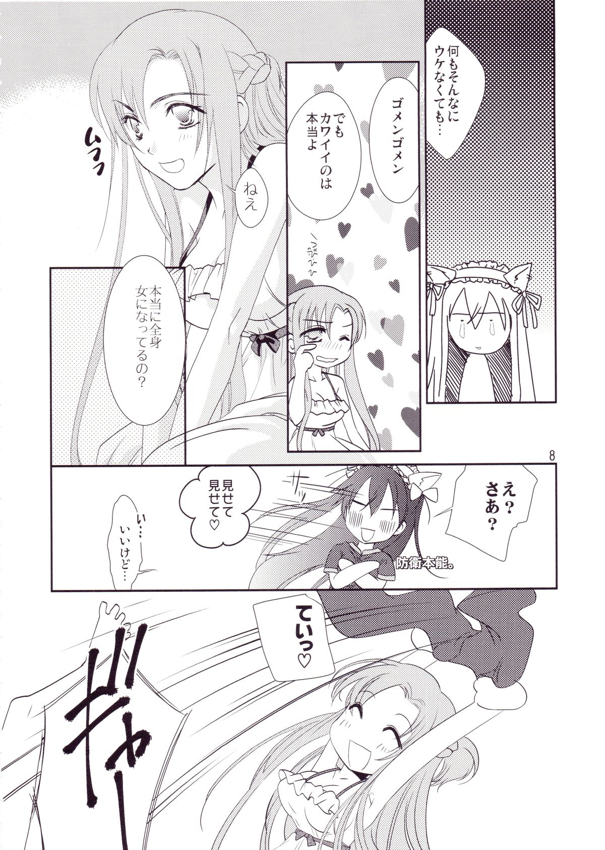 (SC64) [Shiratama Nikukyu] Kirito-kun no Shiroku Betatsuku nani ka (Sword Art Online) page 7 full