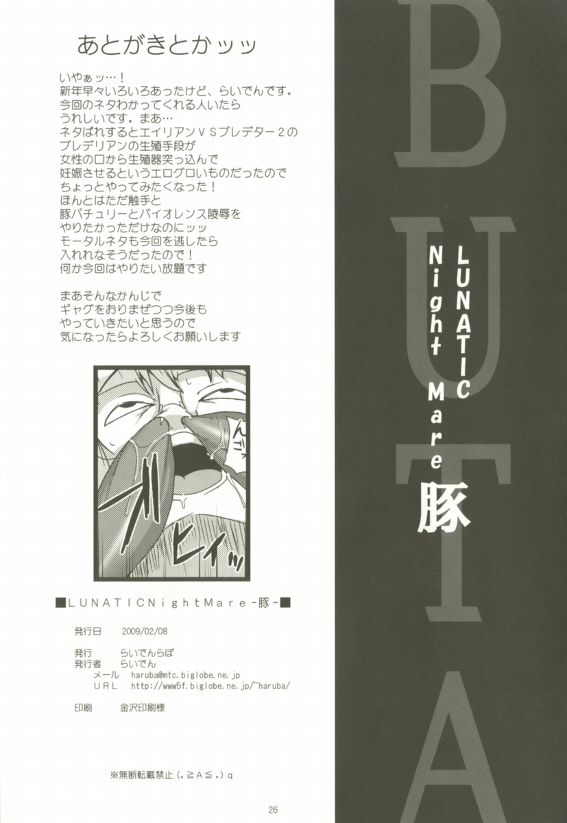 (SC42) [Raiden Labo (Raiden)] LUNATIC NightMare -Buta- (Touhou Project) page 25 full
