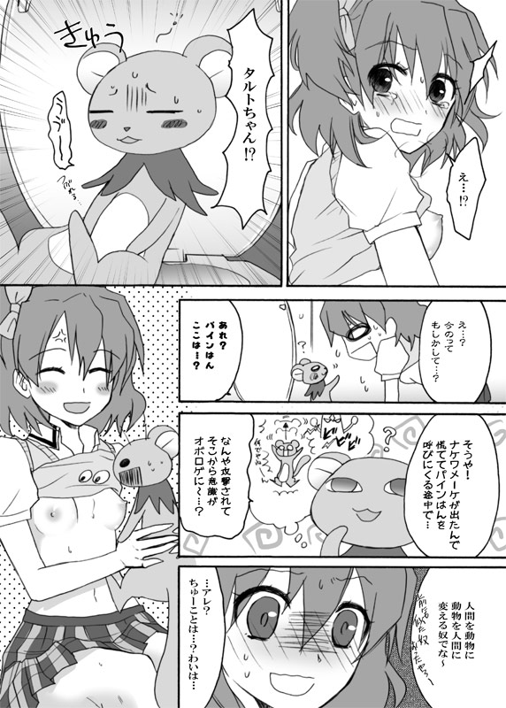 [Ningen Modoki (Random)] Bukki ga Chikan ni Osowareta (Fresh Precure!) page 19 full