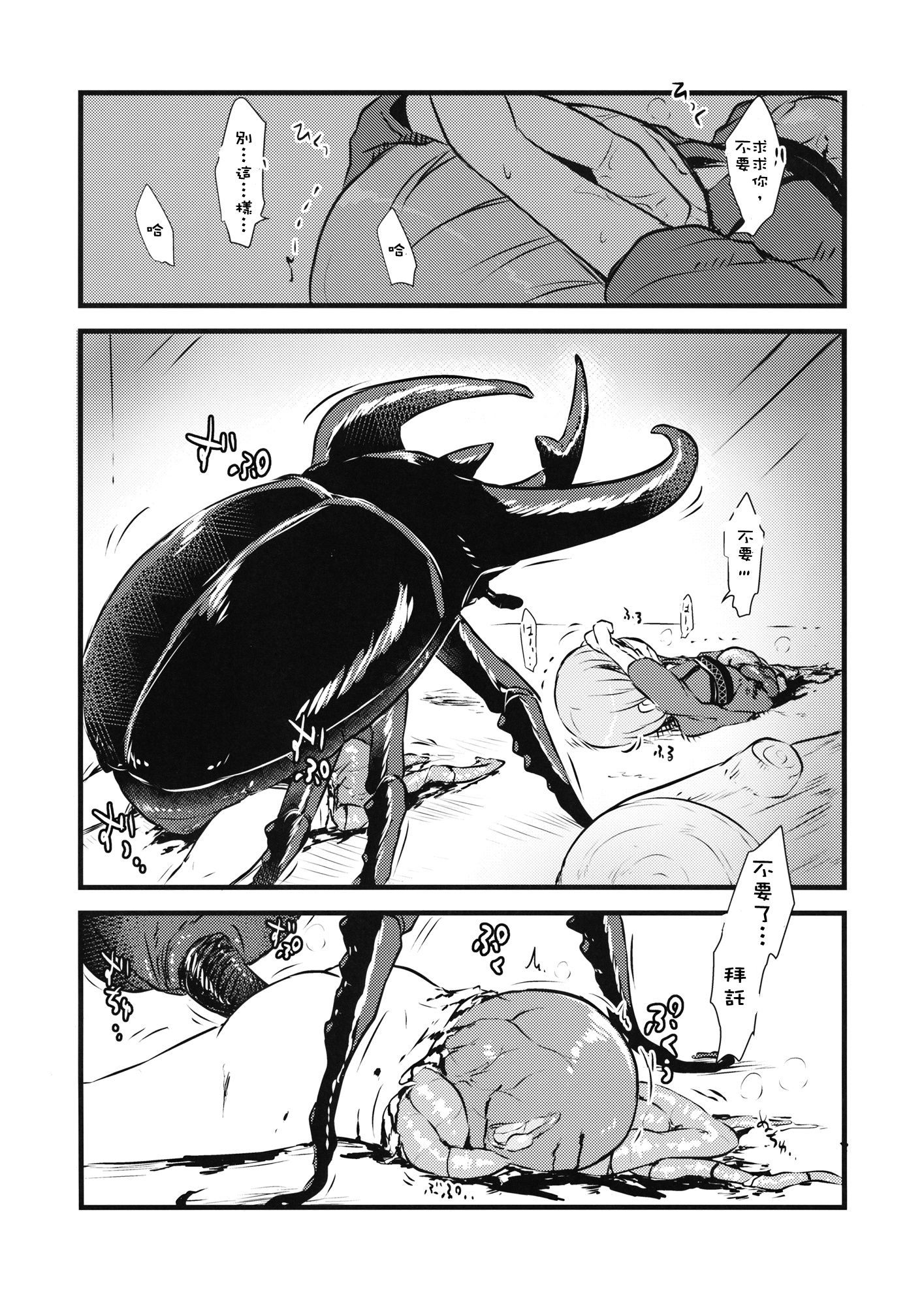 (C89) [02 (Harasaki)] Shinmyoumaru VS Caucasus Ookabuto (Touhou Project) [Chinese] [沒有漢化] page 9 full