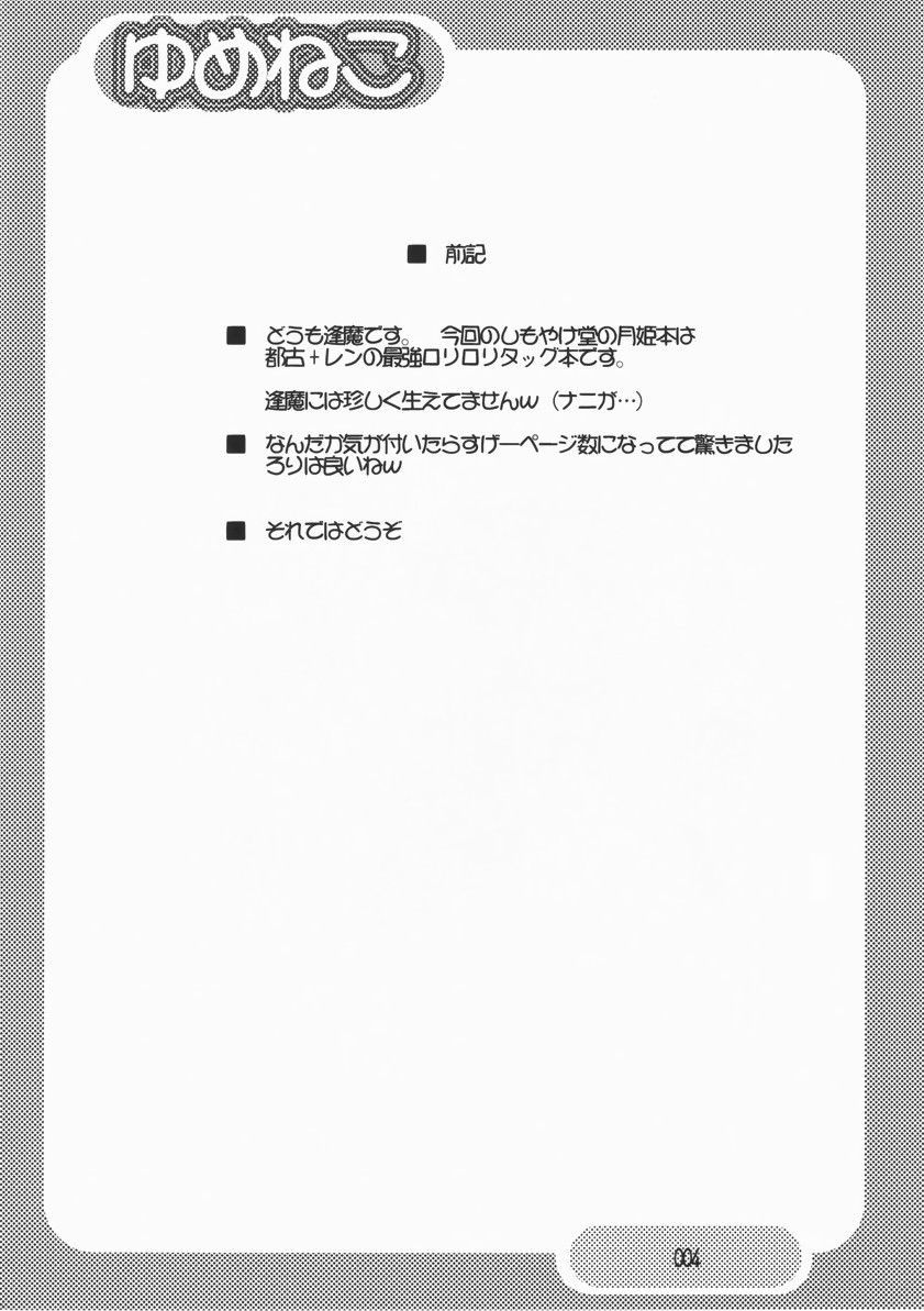 (C65) [Shimoyakedou (Various)] Yumeneko (Tsukihime, Fate/stay night) page 3 full