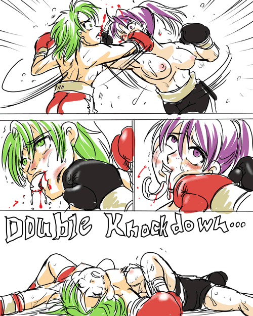 Girl vs Girl Boxing Match 4 by Taiji [CATFIGHT] page 11 full