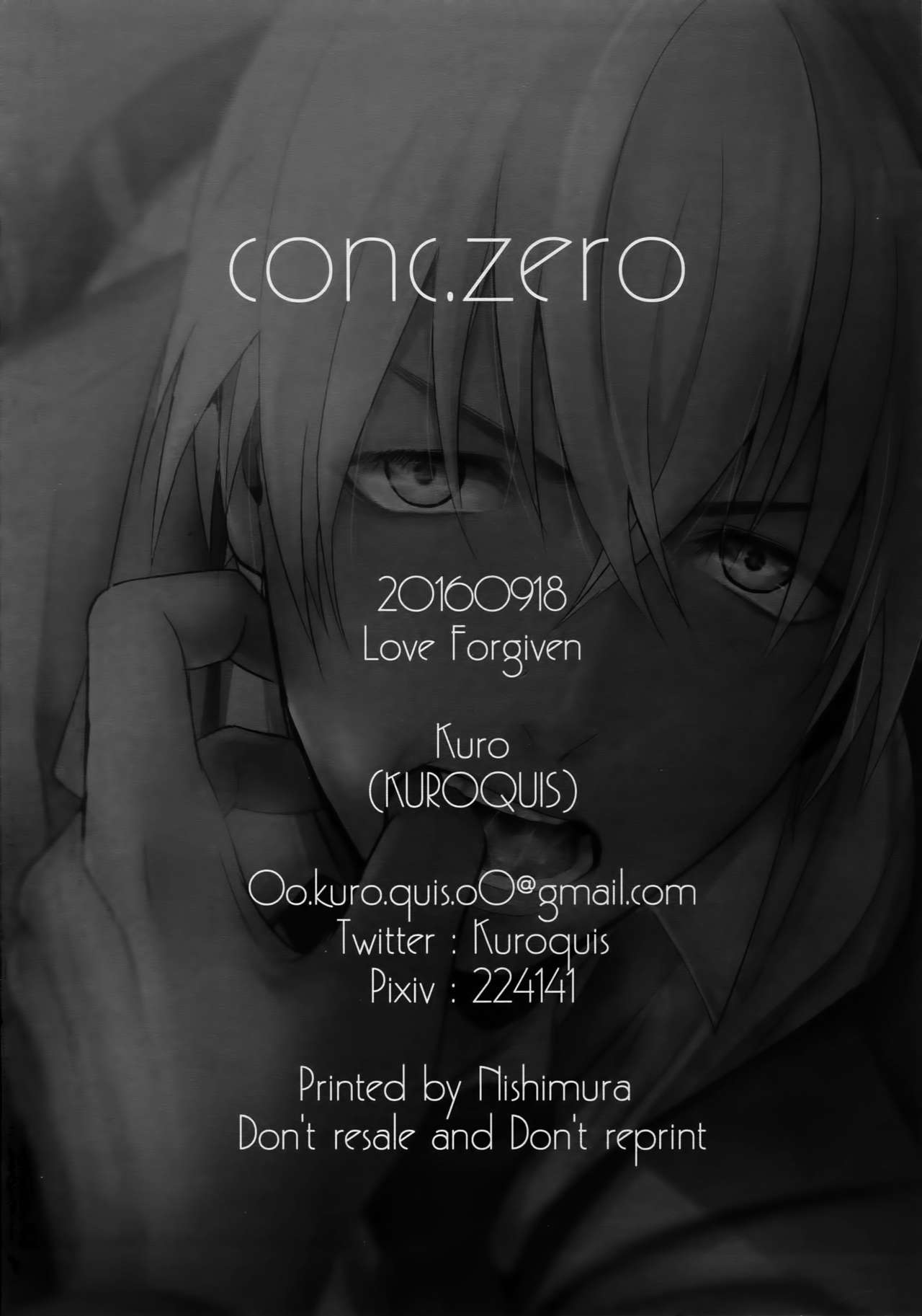 (Love Forgiven) [KUROQUIS (Kuro)] conc.zero (Meitantei Conan) page 45 full