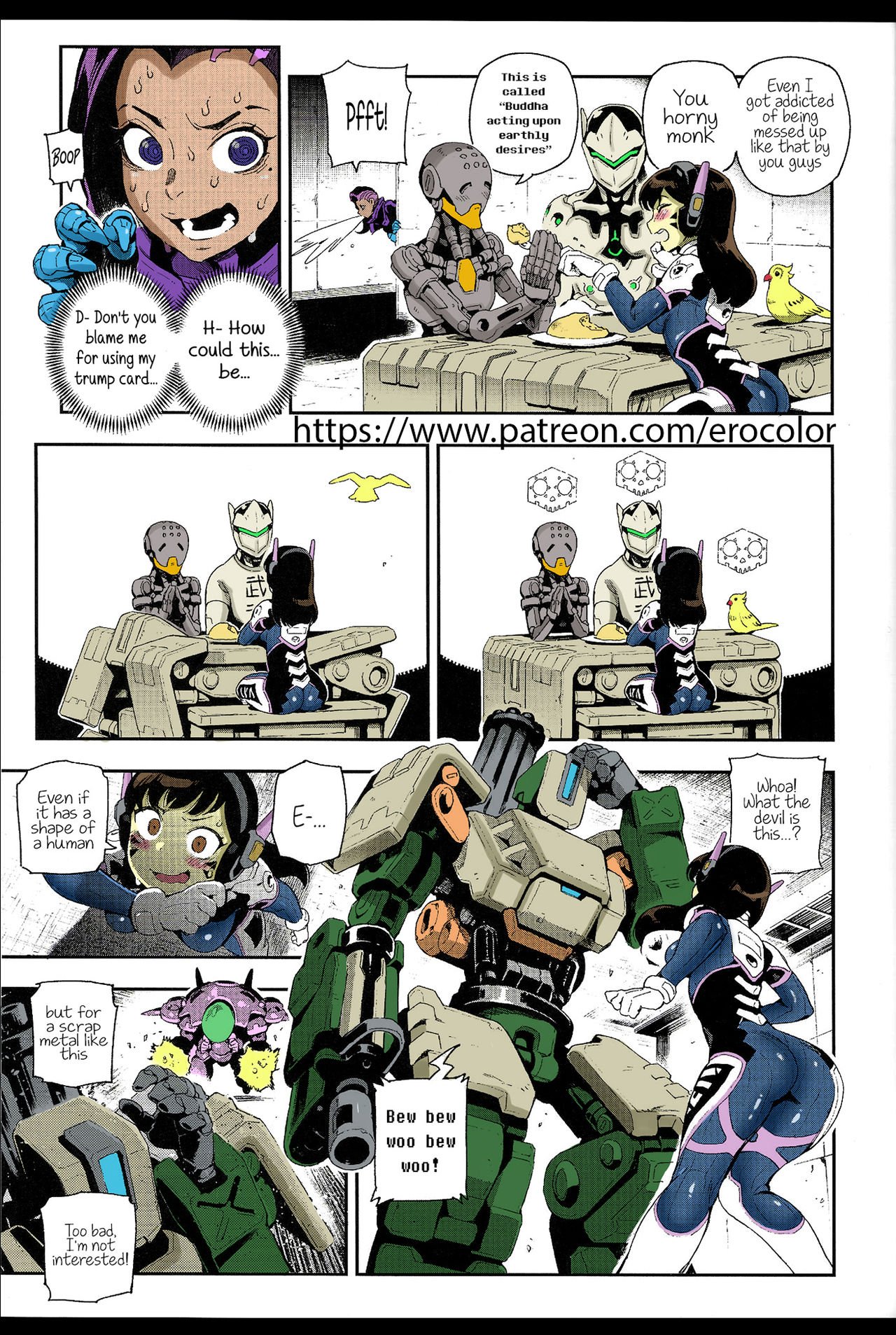 (FF30) [Bear Hand (Fishine, Ireading)] OVERTIME!! OVERWATCH FANBOOK VOL. 2 (Overwatch)[English][Colorized][Erocolor] page 14 full