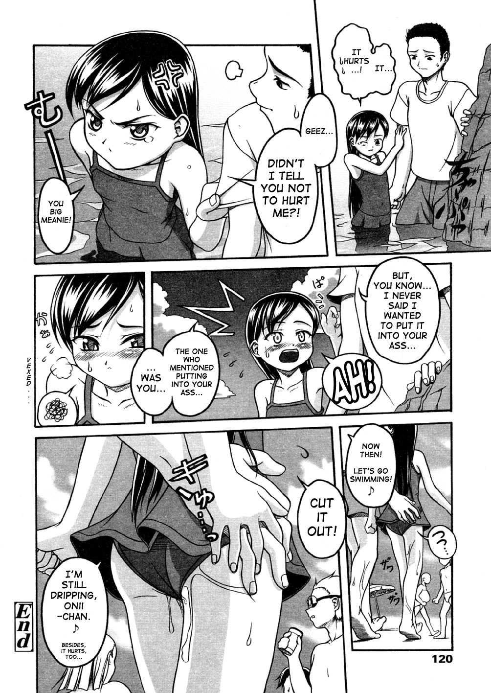 [Semine Masashige] Anal Water - Love with a grade school girl in a swimsuit [English] page 16 full