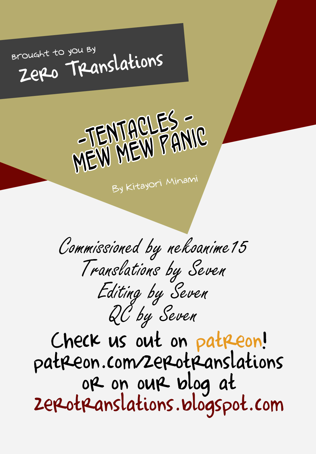 (C78) [Futago Beya (Kitayori Minami)] -Shokushu- Nyan Nyan Panic | -Tentacles- Mew Mew Panic | (Ouran High School Host Club) [English] [Zero Translations] page 34 full