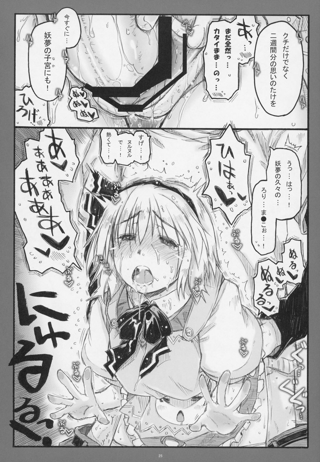 (C85) [Ankoku-Bousougumi (Ainu Mania)] Myon na Kayoizuma 6 - Fuyu no Hi no 3 Y 1 Juu (Touhou Project) page 24 full