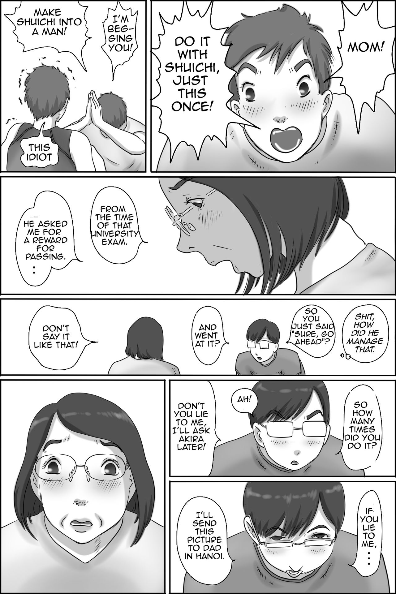 [Zenmai Kourogi] Osana Najimi no Kaa-san ni Onegai Shita Ken | Asking my Friend's Mother for a Favor [English] [Amoskandy] page 39 full