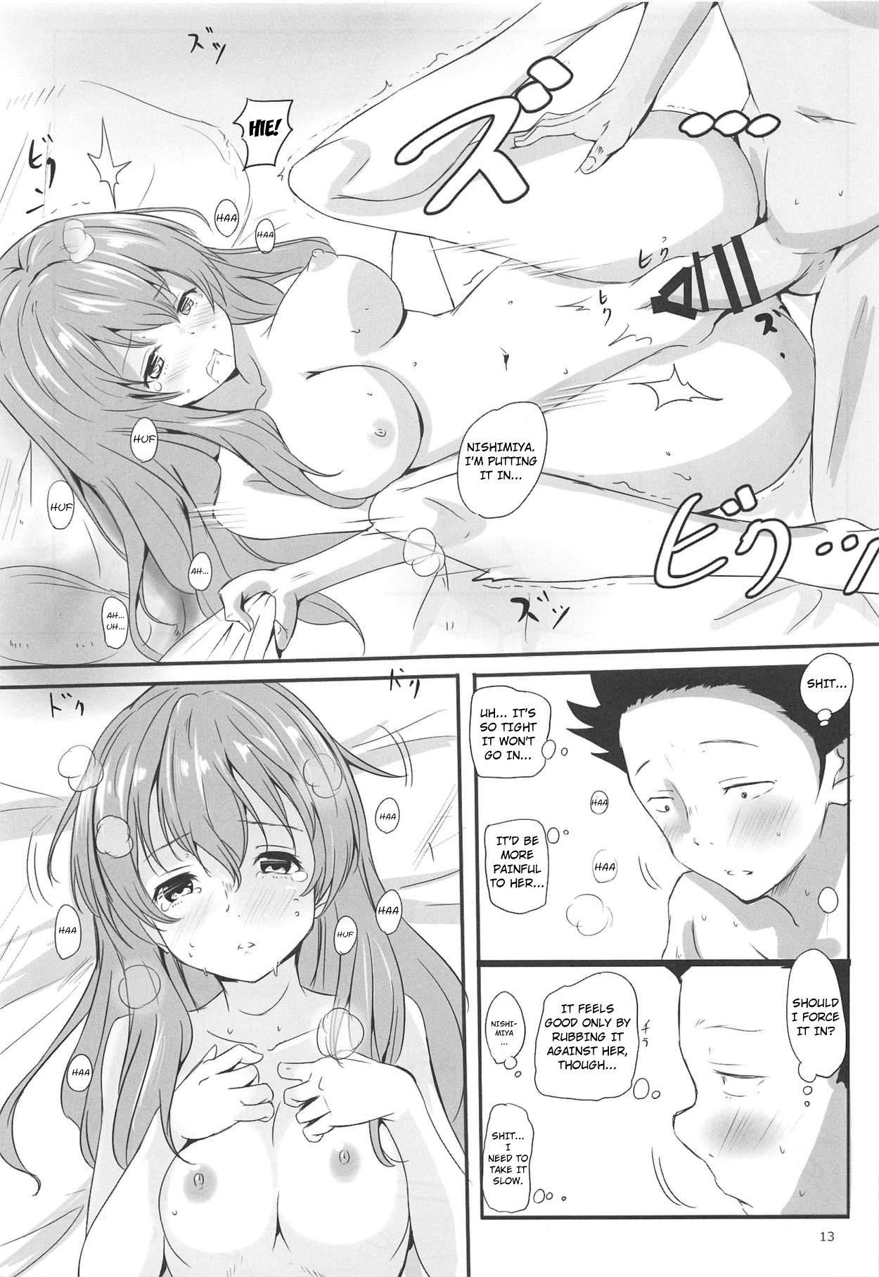 (C91) [Omocha Kaden (Beni Bana)] Shoutan to Shoutan (Koe no Katachi) (English) page 11 full