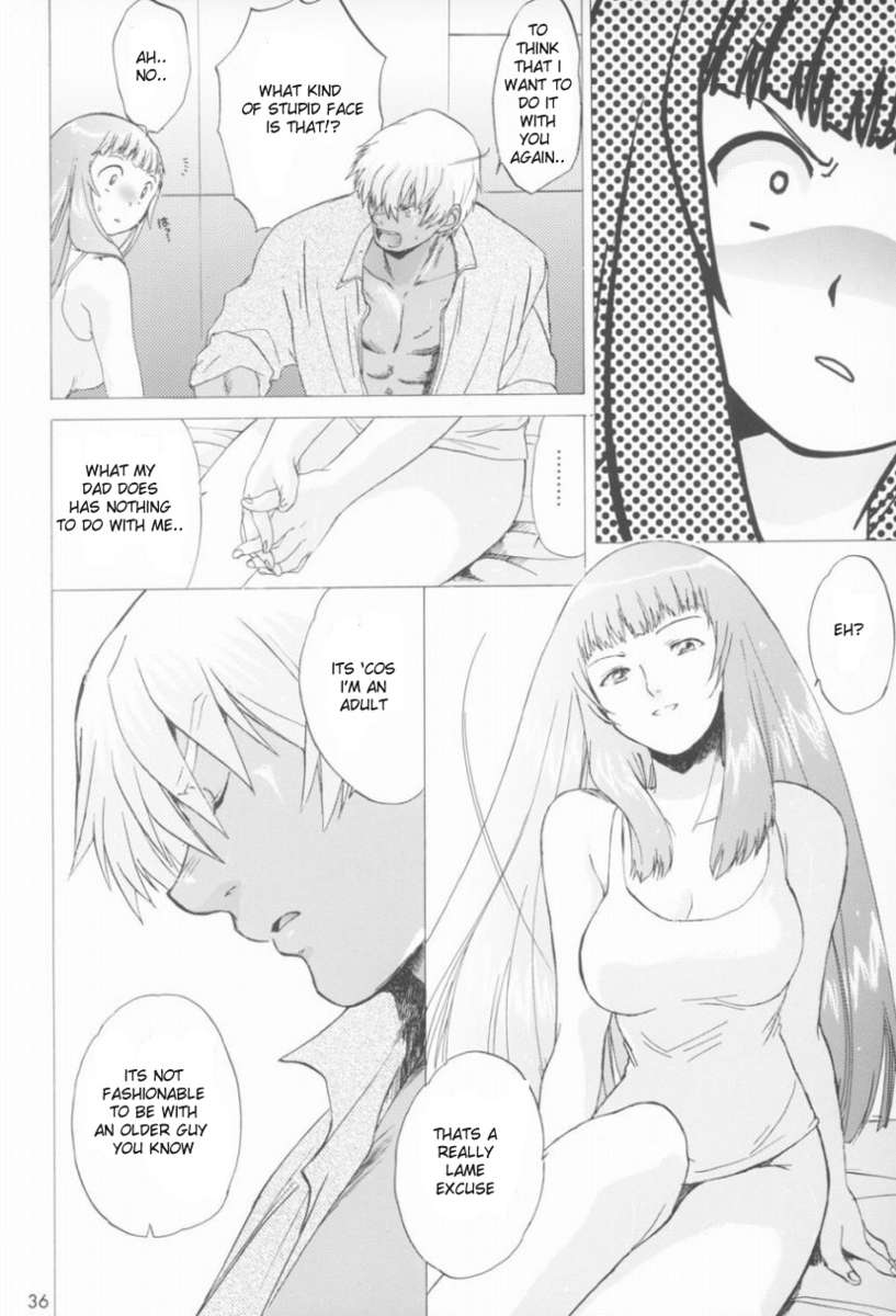 (C64) [Toko-ya (Kitoen)] Yukuzo! Aumaan Daikessen!! Gojitsudan (Zone of the Enders) [English] {Sandwhale} page 35 full