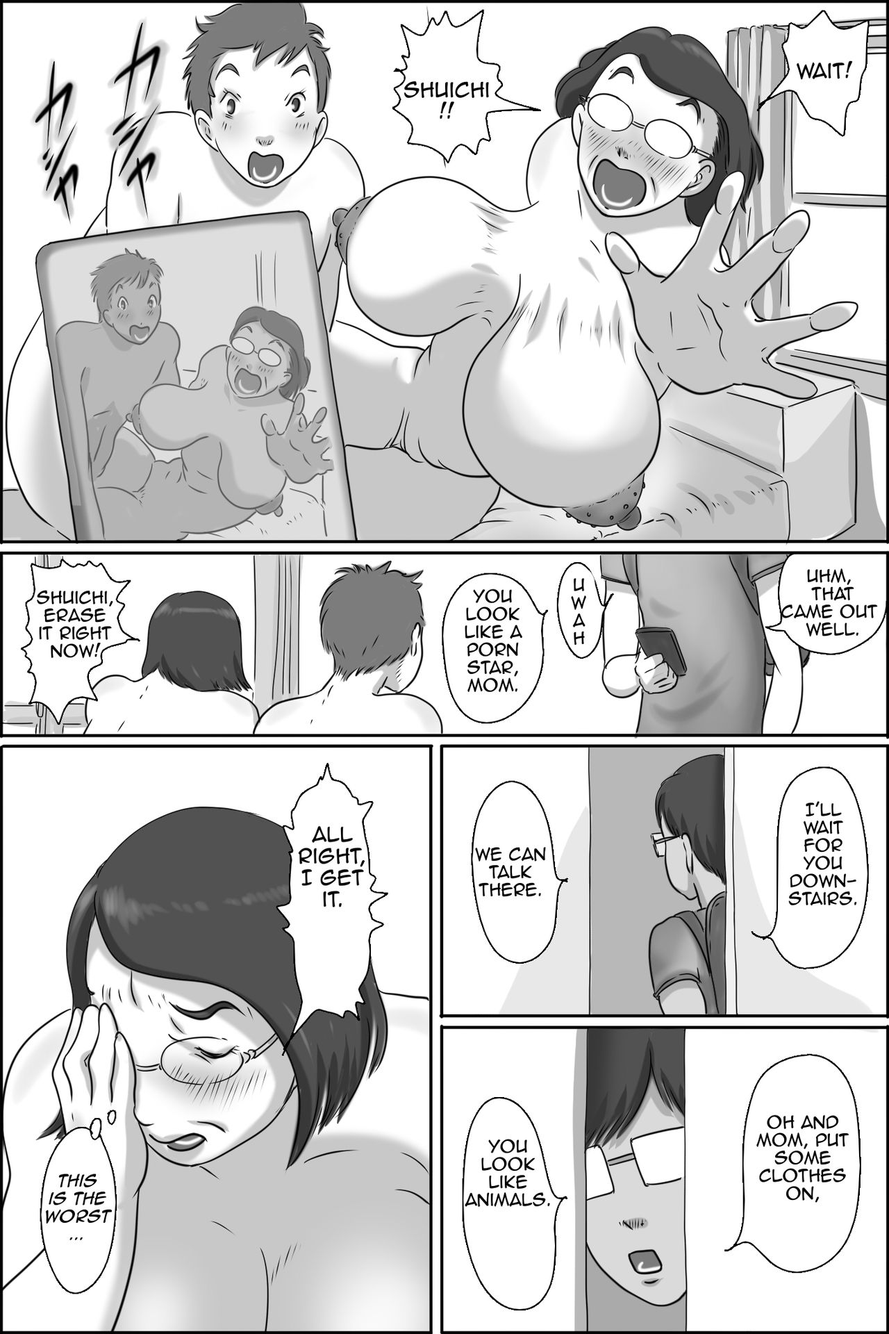 [Zenmai Kourogi] Osana Najimi no Kaa-san ni Onegai Shita Ken | Asking my Friend's Mother for a Favor [English] [Amoskandy] page 34 full