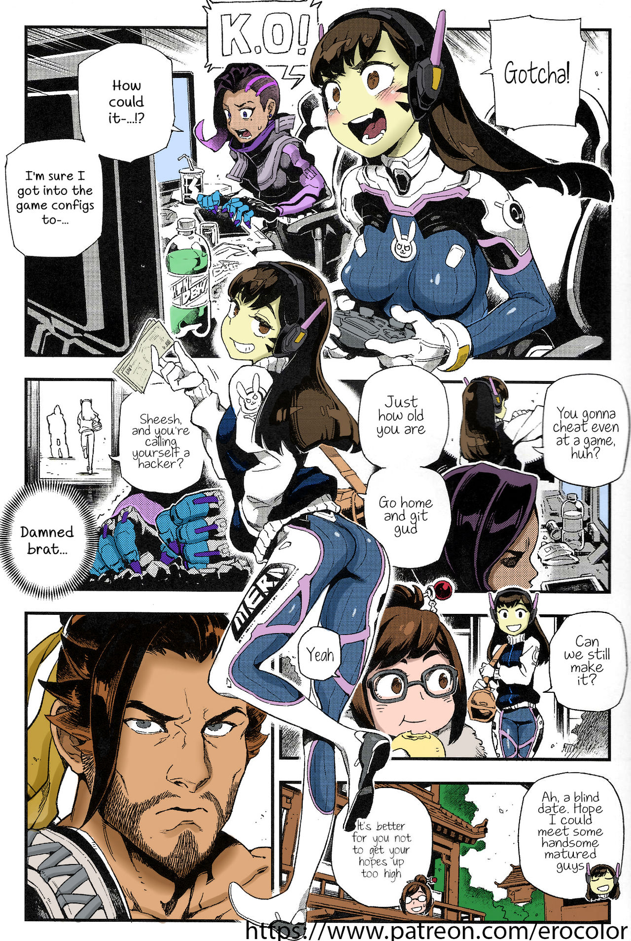 (FF30) [Bear Hand (Fishine, Ireading)] OVERTIME!! OVERWATCH FANBOOK VOL. 2 (Overwatch)[English][Colorized][Erocolor] page 2 full