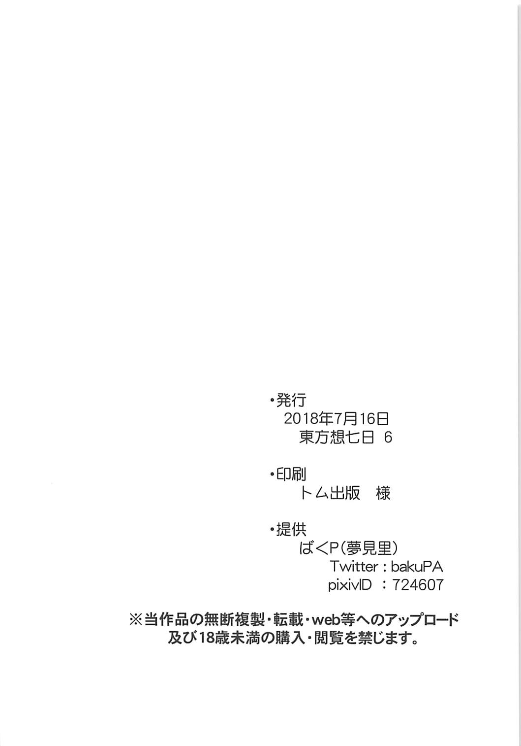 (Sounanoka 6) [Yumemizato (Baku P)] Kin no Tamago (Touhou Project) page 13 full