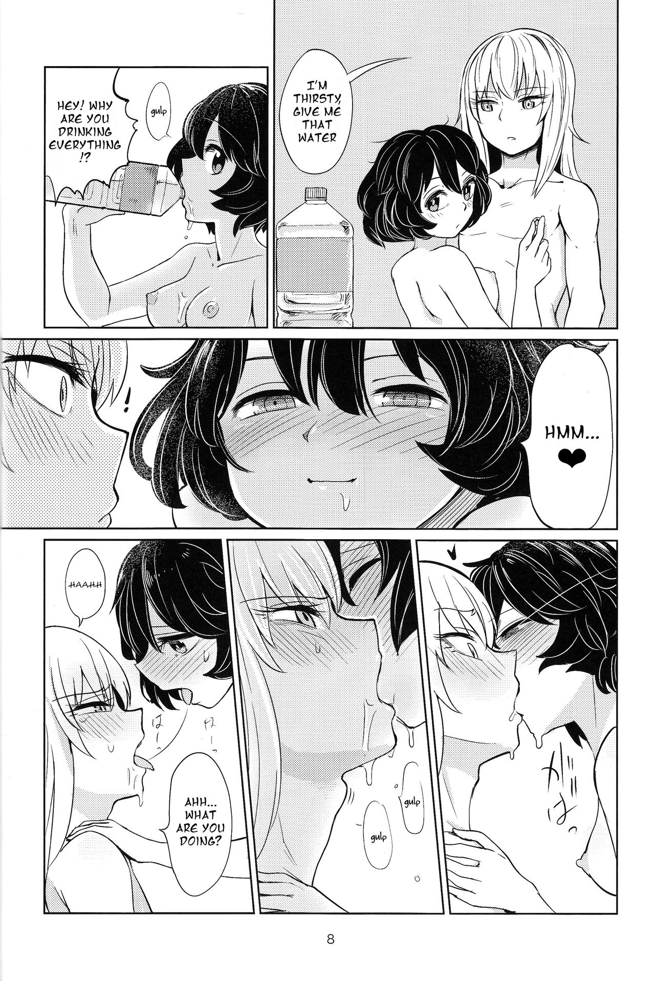 (C90) [Yakitate Jamaica (Aomushi)] Itsumi-kun to Akiyama-san | Itsumi-kun and Akiyama-san (Girls und Panzer) [English] [Futackerman] page 7 full