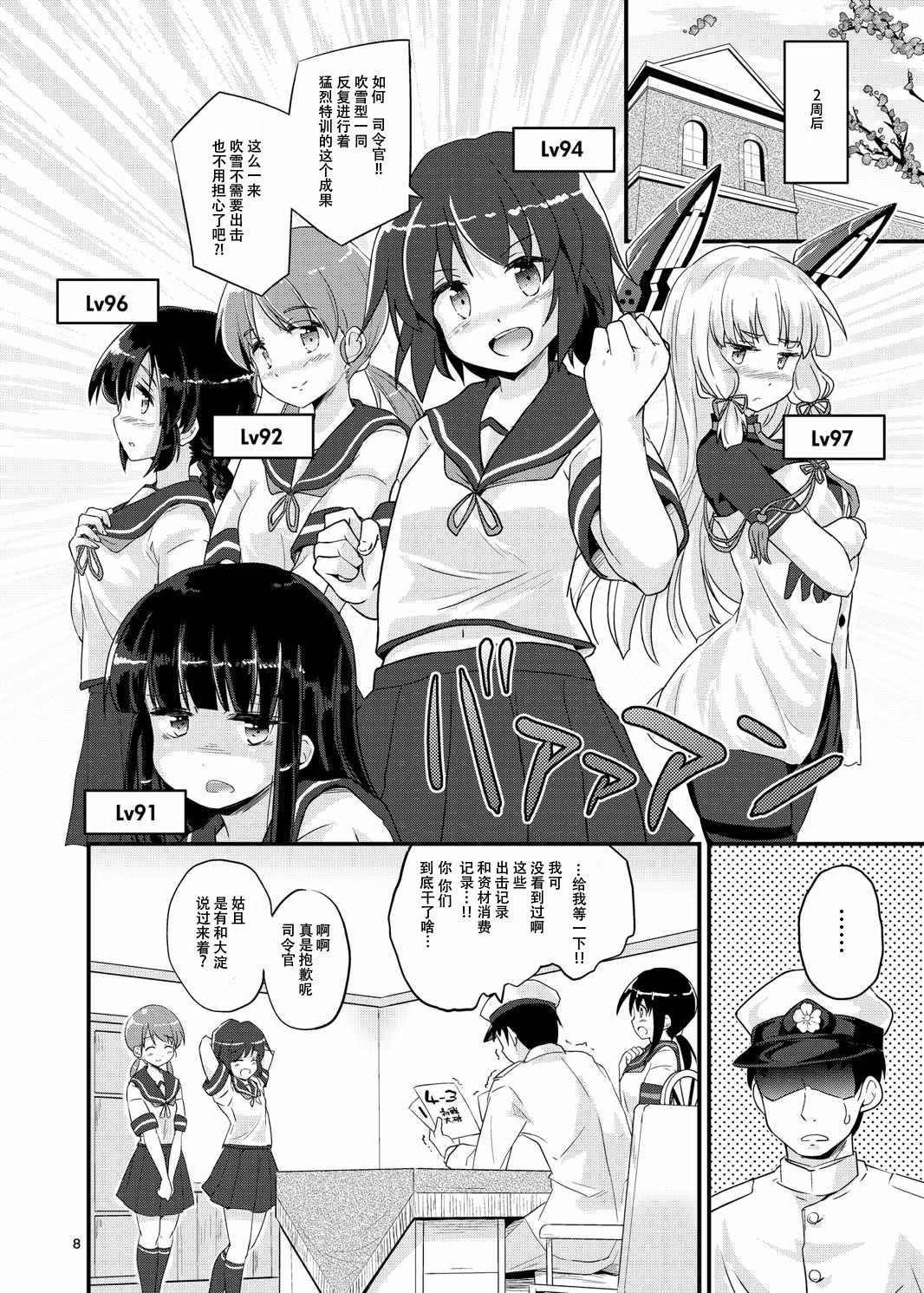 [Pixel Cot. (Habara Meguru)] Fubuki, Ninmu Suikou Shimasu! (Kantai Collection -KanColle-) [Chinese] [脸肿汉化组] [Digital] page 8 full