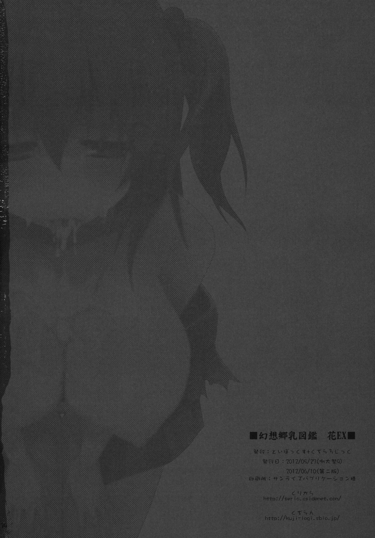 (Reitaisai 9) [TOYBOX, Kujira Logic (Kurikara, Kujiran)] Gensoukyou Chichi Zukan - Hana EX (Touhou Project) page 33 full