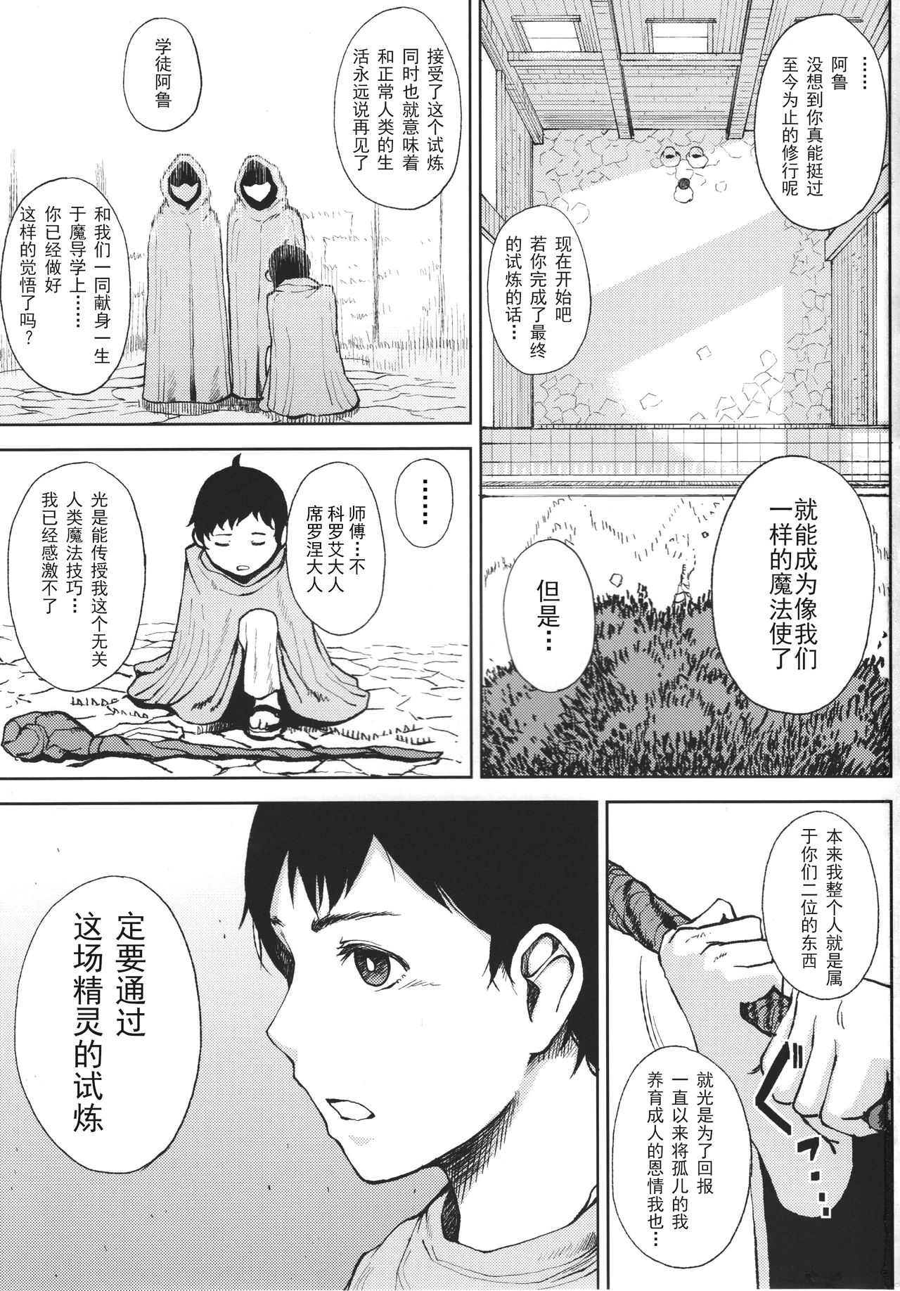 (C92) [Tanic Ya (Tanishi)] Elf no Mukotori [Chinese] [卡门个人汉化] page 3 full