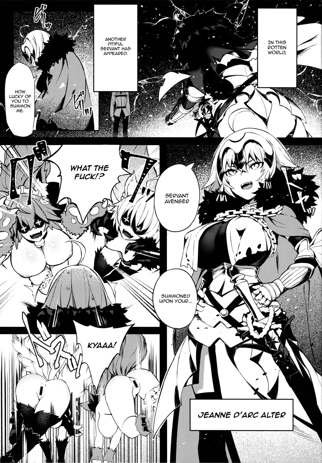 (C96) [PYZ/MARC (Pyz)] Tensei Jeanne Master Chinpo de Mashou Ochi (Fate/Grand Order) [English] page 4 full