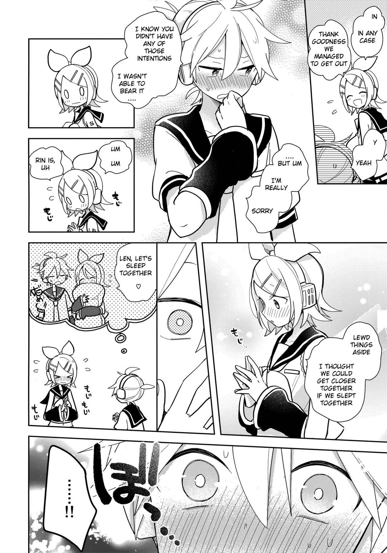 (Kagamine Kotoha!) [Wonderland (Suzumi)] Issho no Ofuton de Nenai to Derarenai Heya [Seijin Mukai] (VOCALOID) [English] page 27 full