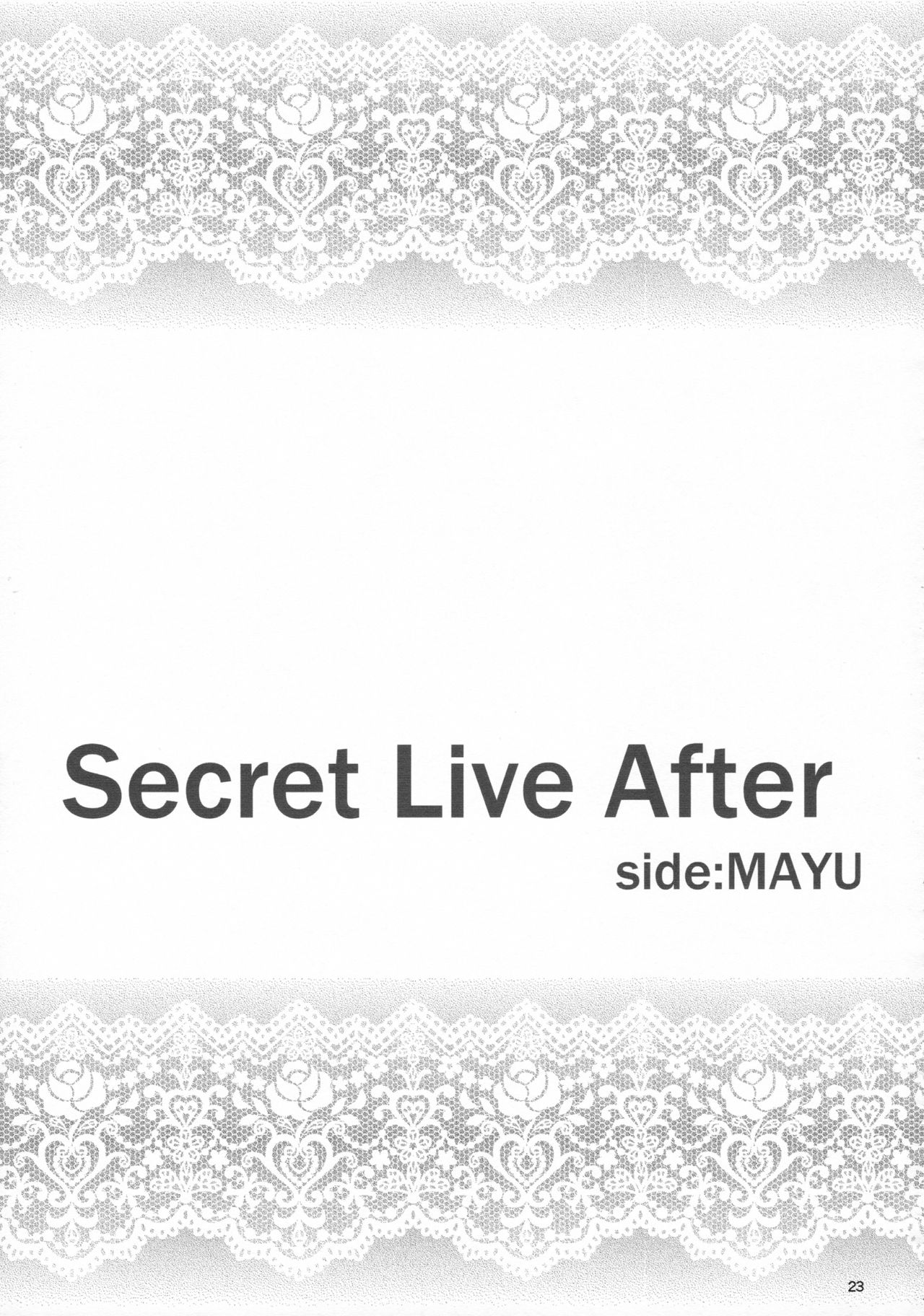 (C88) [Count2.4 (Nishi)] Secret Live After side:MAYU (THE IDOLM@STER CINDERELLA GIRLS) page 22 full