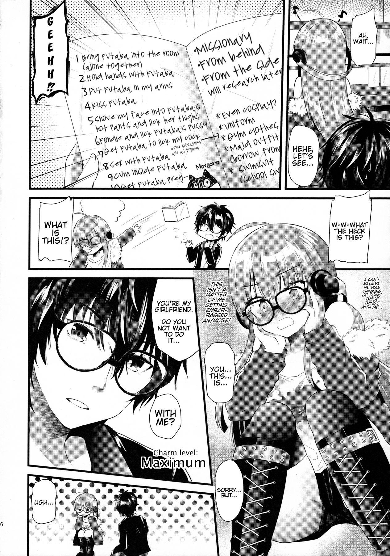 (C91) [Metaneko (Aotsu Umihito)] Futaba-chan prpr (Persona 5) [English] [Trinity Translations Team] page 5 full